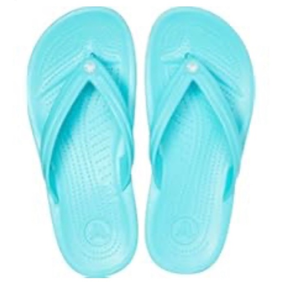 Crocs Crocband Teal Flip Flop Sandals Unisex - Picture 1 of 11